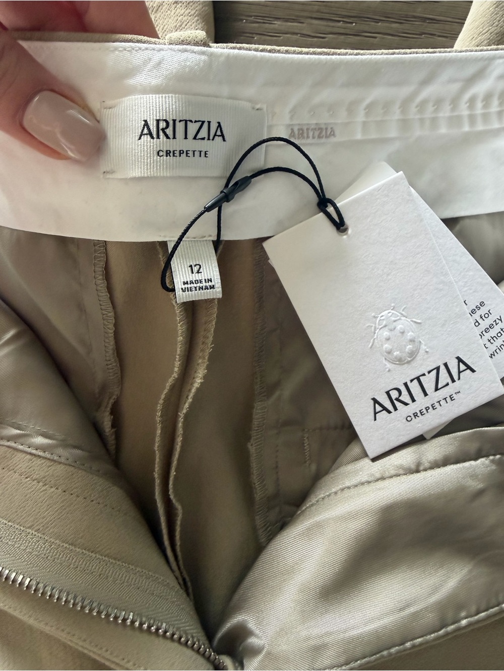 NWT Aritzia The Effortless Pant™ Cropped - Crepette™, 12